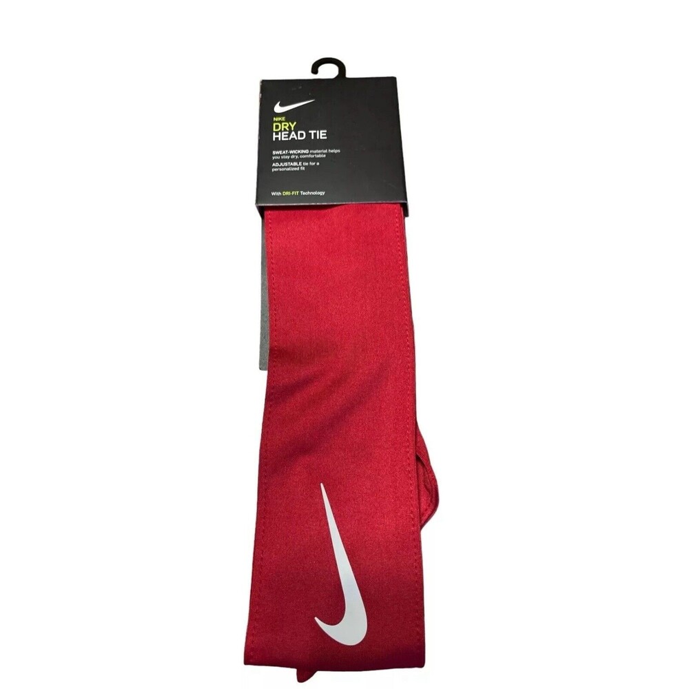 Nike Unisex Women's Men's Dri-Fit Dry Head Tie Headband OSFM - Maroon Red New